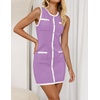 image:imageZESICA Womens 2026 Summer Casual Sleeveless Bodycon Midi DressPurple