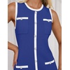 image:imageZESICA Womens 2026 Summer Casual Sleeveless Bodycon Midi DressRoyalblue