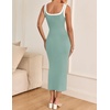 image:imageZESICA Womens 2026 Summer Casual Sleeveless Bodycon Midi DressSage