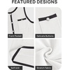 image:imageZESICA Womens 2026 Summer Casual Sleeveless Bodycon Midi DressWhite