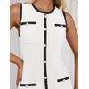 image:imageZESICA Womens 2026 Summer Casual Sleeveless Bodycon Midi DressWhite
