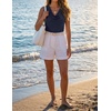 image:imageZESICA Womens 2026 Summer Cowl Neck Sleeveless Business Casual Tank TopsNavy