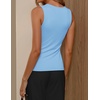 image:imageZESICA Womens 2026 Summer Cowl Neck Sleeveless Business Casual Tank TopsSkyblue