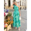 image:imageZESICA Womens 2026 Summer Floral Sleeveless Maxi DressGreen