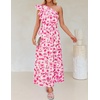 image:imageZESICA Womens 2026 Summer Floral Sleeveless Maxi DressHot Pink