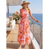 image:imageZESICA Womens 2026 Summer Floral Sleeveless Maxi DressOrange