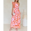 image:imageZESICA Womens 2026 Summer Floral Sleeveless Maxi DressOrange