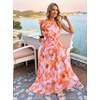 image:imageZESICA Womens 2026 Summer Floral Sleeveless Maxi DressOrange