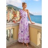 image:imageZESICA Womens 2026 Summer Floral Sleeveless Maxi DressPurple