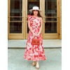 image:imageZESICA Womens 2026 Summer Floral Sleeveless Maxi DressRed
