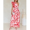 image:imageZESICA Womens 2026 Summer Floral Sleeveless Maxi DressRed