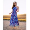 image:imageZESICA Womens 2026 Summer Floral Sleeveless Maxi DressRoyal Blue