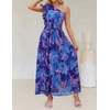 image:imageZESICA Womens 2026 Summer Floral Sleeveless Maxi DressRoyal Blue