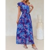 image:imageZESICA Womens 2026 Summer Floral Sleeveless Maxi DressRoyal Blue