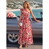 image:imageZESICA Womens 2026 Summer Floral Sleeveless Maxi DressVintage Pink
