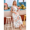 image:imageZESICA Womens 2026 Summer Floral Sleeveless Maxi DressWhite