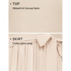 image:imageZESICA Womens 2026 Summer Short Sleeve Knit Midi DressesApricot