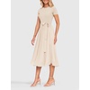 image:imageZESICA Womens 2026 Summer Short Sleeve Knit Midi DressesApricot