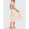 image:imageZESICA Womens 2026 Summer Short Sleeve Knit Midi DressesApricot