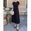 image:imageZESICA Womens 2026 Summer Short Sleeve Knit Midi DressesBlack