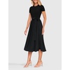 image:imageZESICA Womens 2026 Summer Short Sleeve Knit Midi DressesBlack