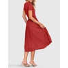image:imageZESICA Womens 2026 Summer Short Sleeve Knit Midi DressesCherry