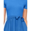 image:imageZESICA Womens 2026 Summer Short Sleeve Knit Midi DressesCobalt Blue