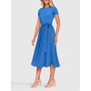 image:imageZESICA Womens 2026 Summer Short Sleeve Knit Midi DressesCobalt Blue