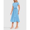 image:imageZESICA Womens 2026 Summer Short Sleeve Knit Midi DressesLightblue