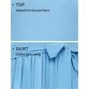 image:imageZESICA Womens 2026 Summer Short Sleeve Knit Midi DressesLightblue