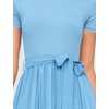 image:imageZESICA Womens 2026 Summer Short Sleeve Knit Midi DressesLightblue