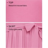 image:imageZESICA Womens 2026 Summer Short Sleeve Knit Midi DressesPink