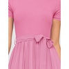 image:imageZESICA Womens 2026 Summer Short Sleeve Knit Midi DressesPink