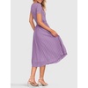 image:imageZESICA Womens 2026 Summer Short Sleeve Knit Midi DressesPurple