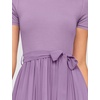 image:imageZESICA Womens 2026 Summer Short Sleeve Knit Midi DressesPurple