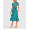 image:imageZESICA Womens 2026 Summer Short Sleeve Knit Midi DressesTurquoise