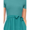 image:imageZESICA Womens 2026 Summer Short Sleeve Knit Midi DressesTurquoise