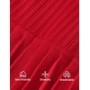 image:imageZESICA Womens 2026 Summer Sleeveless Pleated Mini DressRed