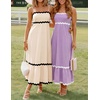 image:imageZESICA Womens 2026 Summer Spaghetti Straps Midi DressApricot