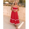 image:imageZESICA Womens 2026 Summer Spaghetti Straps Midi DressRed