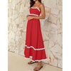 image:imageZESICA Womens 2026 Summer Spaghetti Straps Midi DressRed