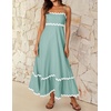 image:imageZESICA Womens 2026 Summer Spaghetti Straps Midi DressSage