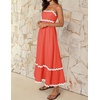 image:imageZESICA Womens 2026 Summer Spaghetti Straps Midi DressWatermelon Red