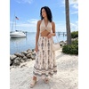 image:imageZESICA Womens Bohemian Floral Printed Elastic Waist A Line Maxi SkirtApricot