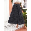 image:imageZESICA Womens Bohemian Floral Printed Elastic Waist A Line Maxi SkirtBlack