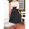 image:imageZESICA Womens Bohemian Floral Printed Elastic Waist A Line Maxi SkirtBlack