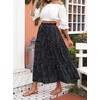 image:imageZESICA Womens Bohemian Floral Printed Elastic Waist A Line Maxi SkirtBlack