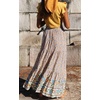 image:imageZESICA Womens Bohemian Floral Printed Elastic Waist A Line Maxi SkirtCream