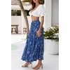 image:imageZESICA Womens Bohemian Floral Printed Elastic Waist A Line Maxi SkirtDarkblue