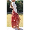 image:imageZESICA Womens Bohemian Floral Printed Elastic Waist A Line Maxi SkirtRed2